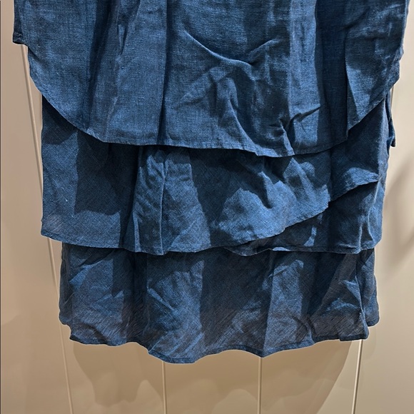 Chic Denim Ruffled Dress - Picture 4 of 4